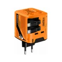 ACL AC-122 Type-C | Lightning Makaralı Kablolu 2 x Type-C Çıkışlı PD 40W GAN Şarj Adaptörü