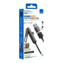 ACL ACK-127 Type-C PD | USB Type-C 3A 60W Örgülü Data Şarj Kablosu | Katlanabilir Stand