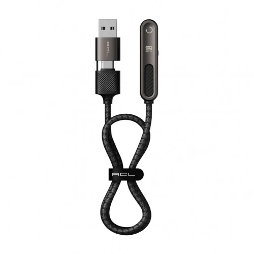 ACL ACK-127 Type-C PD | USB Type-C 3A 60W Örgülü Data Şarj Kablosu | Katlanabilir Stand