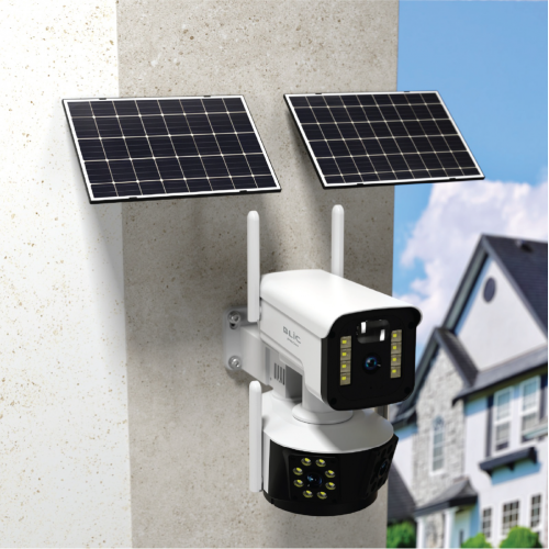 Blic BLM-93 9MP 4G Sim Kartlı Çift Güneş Panelli IP66 Güvenlik Kamerası | 12.000 mAh Batarya