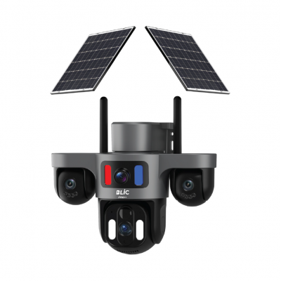 Blic BLM-95 9MP 4G Sim Kartlı Çift Güneş Panelli IP66 Güvenlik Kamerası | 12.000 mAh Batarya