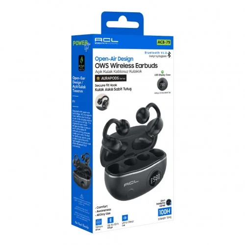 ACL  ACB-79 Bluetooth Küpe Kulaklık | ENC | Siri Asistan Desteği | 100 Saat Bekleme