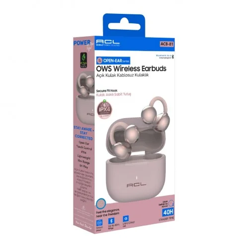 ACL  ACB-81 Bluetooth Küpe Kulaklık | 40 Saat Bekleme | IPX4 Suya Dayanıklı