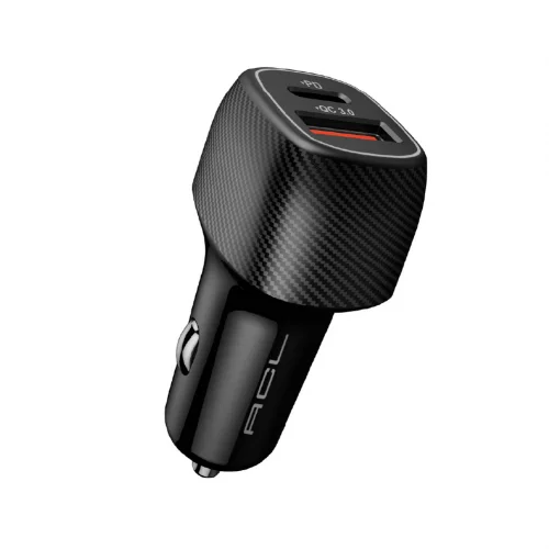 ACL AC-85 48W 6A PD Hızlı Araç Şarj Başlık | 1xUSB-C  1xUSB-A QC 3.0