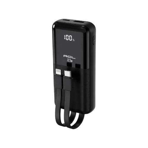 Acl PW-145 10000 Mah 22.5W 3A Powerbank | LCD Göstergeli | Kablolu