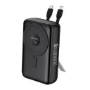 ACL PW-148 20000 mAh 15W Kablosuz Şarj Özellikli | 22.5W 3A Type-C | Lightning Kablolu Metal Standlı Powerbank