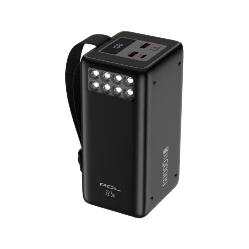 Acl PW-151 60000 Mah 20W PD | QC 22.5W Powerbank | Kamp Işığı | Dahili Kablo | LCD Gösterge
