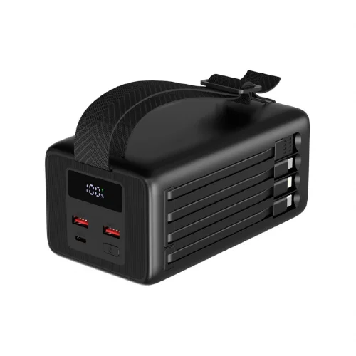 Acl PW-151 60000 Mah 20W PD | QC 22.5W Powerbank | Kamp Işığı | Dahili Kablo | LCD Gösterge