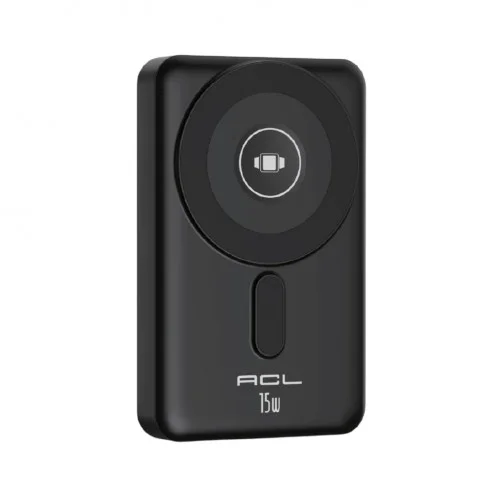 ACL PW-153 10000 mAh 15W Kablosuz Şarj Özellikli | 22.5W 3A Type-C | Lightning Kablolu Standlı Powerbank