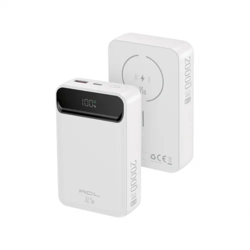 ACL PW-159 20000 mAh 22.5W 3A LCD Göstergeli | 15W Kablosuz Şarj Özellikli Powerbank