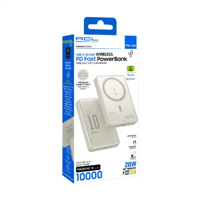 ACL PW-166 10000 mAh 20W PD | 15W Kablosuz Powerbank