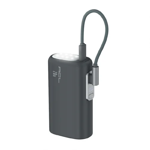 ACL PW-168 10000 mAh 20W 3A Kablolu LCD Göstergeli Powerbank | Kamp Feneri