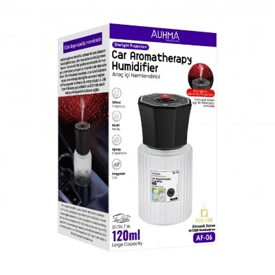Auhma AF-06 Araç İçi Kokulu Hava Nemlendirici 120ml | LED Projeksiyonlu