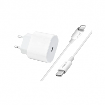 Auris CH21 Type-C Başlık Giriş | Lightning Kablolu 20W Pd Ev Şarj Aleti