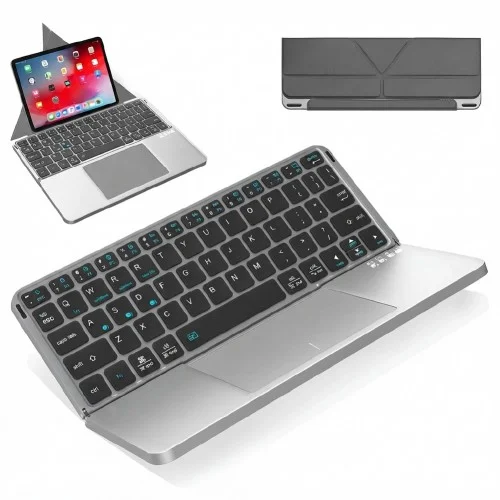 Blic BKB14 Standlı Katlanabilir Şarjlı Klavye | Tablet Telefon Notebook Uyumlu
