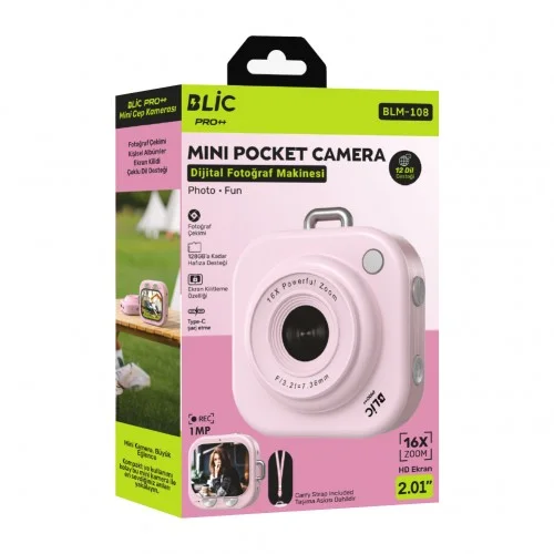 Blic BLM-108 Mini Pocket Kamera | Cep Kamera | Fotoğraf Çekimi | 1 MP