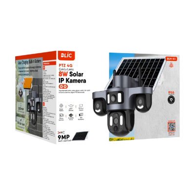 Blic BLM-83 9MP 4G Sim Kartlı Güneş Panelli 355 IP Güvenlik Kamerası