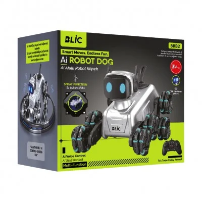 Blic Uzaktan Kumandalı El Kontrollü Ai Robot Köpek | Sis Efektli | Sesli Komut