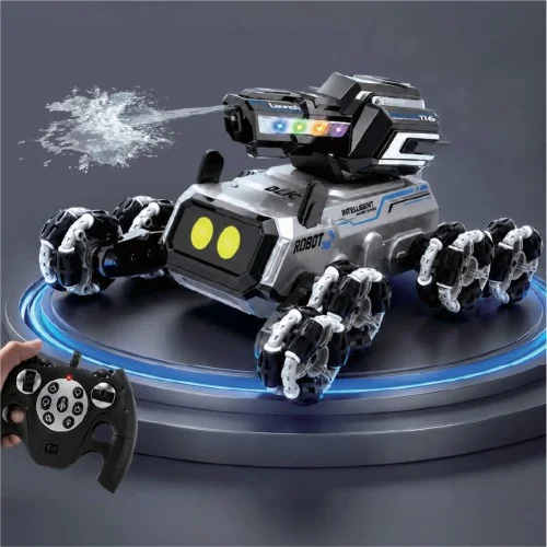 Blic BRB4 Uzaktan Kumandalı El Kontrollü Ai Robot Köpek | Su Atış | Gelişmiş Tekerlek | Işık ve Ses Efekti