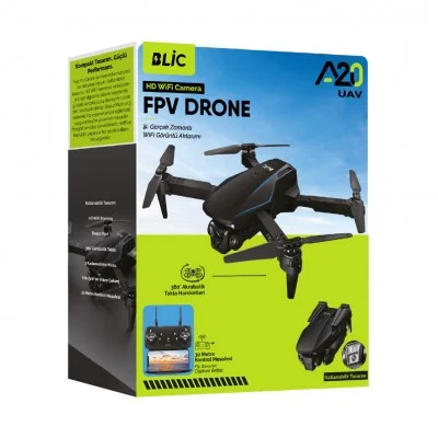 Blic A20 HD Kameralı FPV Drone | Fotoğraf ve Video Kaydı | 30M Max Kontrol Mesafesi
