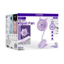Auhma AUFN13 Şarjlı 3 Kademeli Led Işıklı Mini Fan | 500mAh | Clip On Sabitleyici