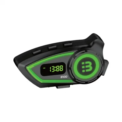 Blic B100 Kask Kulaklığı Intercom Sistemi | 2 Eşleşmeli | LCD Gösterge | FM Radyo | 3 Renk Işık | IP65 Su ve Toz Geçirmez