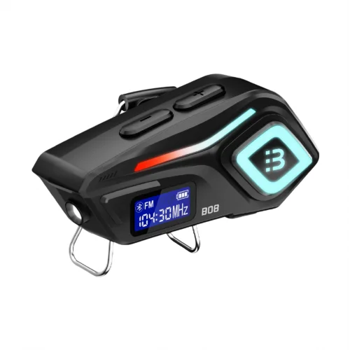 Blic B08 Kask Kulaklığı Intercom Sistemi | 2 Eşleşmeli | LCD Göstergeli | FM Radyolu | IP65 Su ve Toz Geçirmez