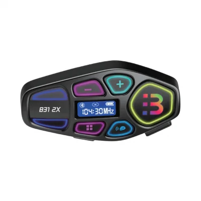 Blic B31 2X Kask Kulaklığı Intercom Sistemi | 2 Eşleşmeli | LCD Göstergeli | FM Radyolu | IP65 Su ve Toz Geçirmez