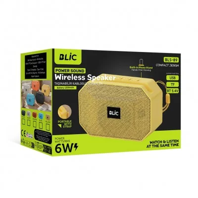 Blic BLS-89 Askılı 6W Mini Bluetooth Speaker | Telefon Tutuculu