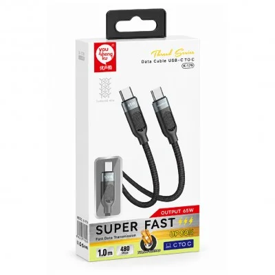 CEPOX K-179 | Type-C to Type-C 65W Ultra Hızlı Data | Şarj Kablosu