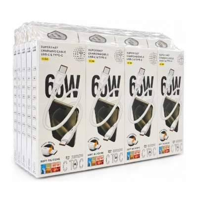 CEPOX K-186 | Type-C to Type-C 66W Ultra Hızlı Data | Şarj Kablosu ( 20 ADET )