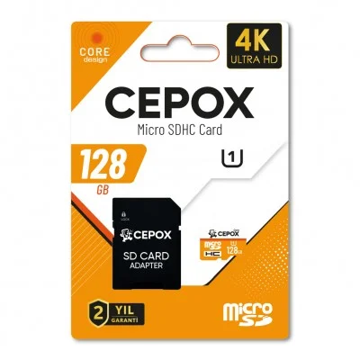 Cepox Core 128GB Hafıza Kartı 3.0 | U1 V10