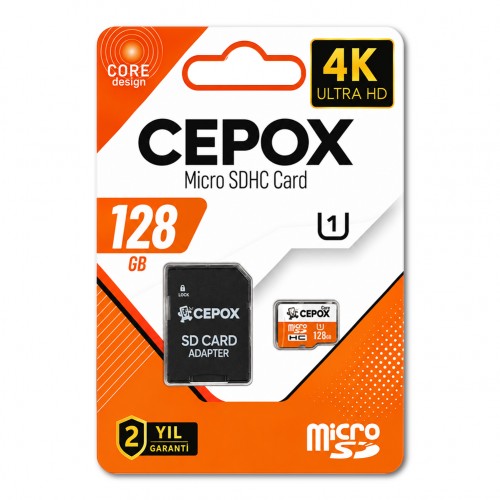 Cepox Core 128GB Hafıza Kartı | U1 V10