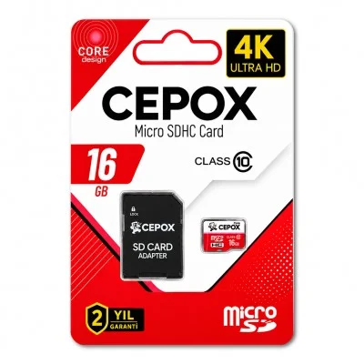 Cepox Core 16GB Hafıza Kartı | Class 10