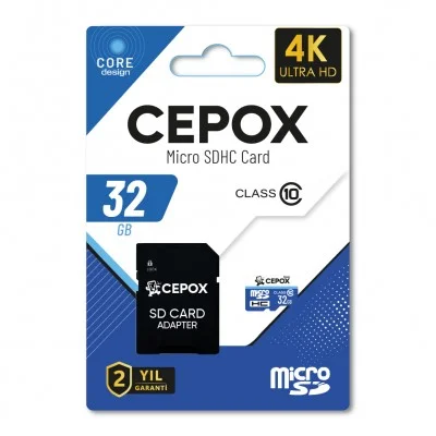 Cepox Core 32GB Hafıza Kartı 2.0 | Class 10