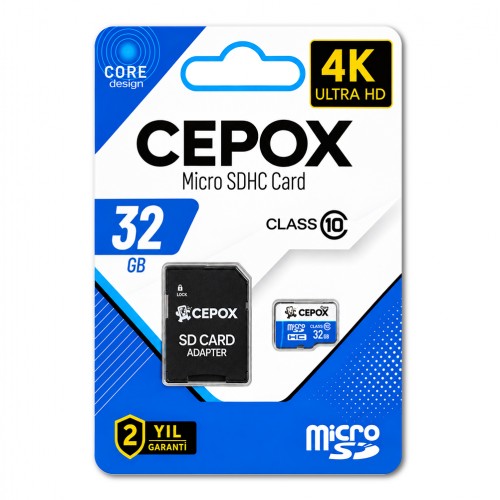 Cepox Core 32GB Hafıza Kartı | Class 10