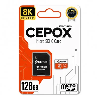 Cepox Premium 128GB Hafıza Kartı | U3 V30