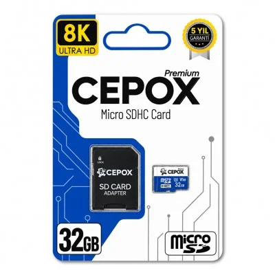 Cepox Premium 32GB Hafıza Kartı | U3 V30