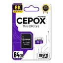 Cepox Premium 64GB Hafıza Kartı | U3 V30