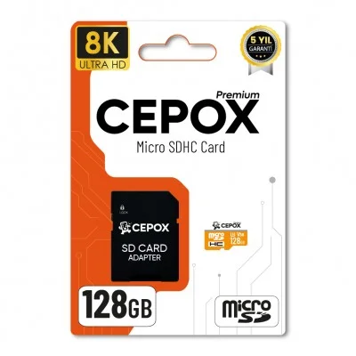 Cepox Premium 128GB Hafıza Kartı 3.0 | U3 V30