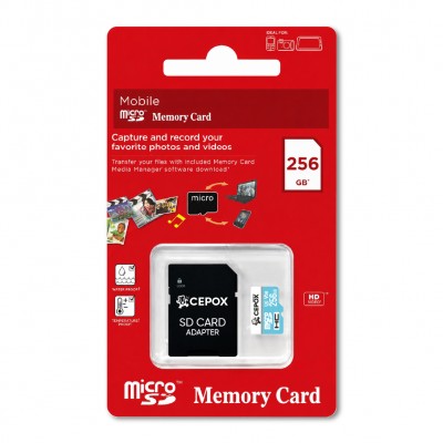 Cepox Premium 256GB Hafıza Kartı | U3 V30
