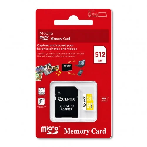 Cepox Premium 512GB Hafıza Kartı 3.0 | U3 V30