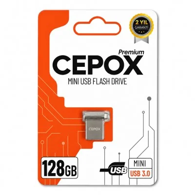 Cepox 128GB Mini Flash Bellek | USB 3.0