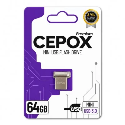 Cepox 64GB Mini Flash Bellek | USB 3.0