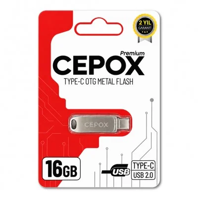 Cepox 16GB Type-C Otg Flash Bellek | USB 2.0