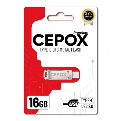 Cepox 16GB Type-C Otg Flash Bellek | USB 2.0