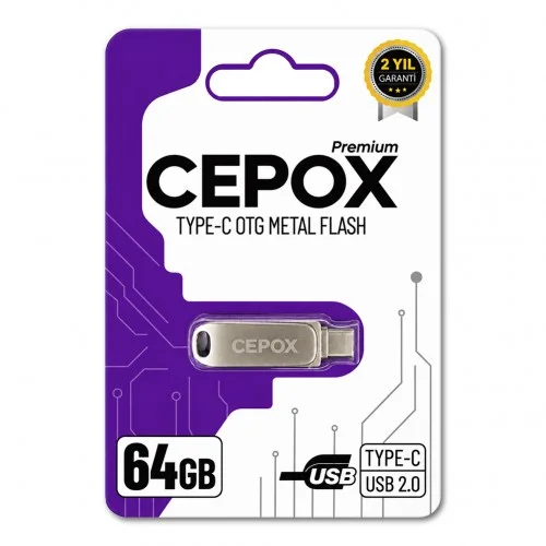 Cepox 64GB Type-C Otg Flash Bellek | USB 2.0