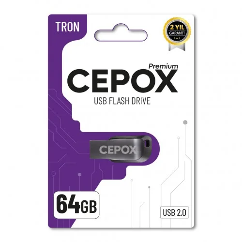 Cepox Tron 64GB Flash Bellek | USB 2.0