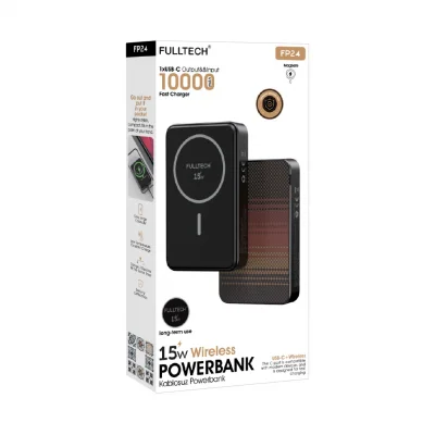 Fulltech FP24 10000 Mah 20W | Kablosuz 15W Şarj Özellikli Powerbank
