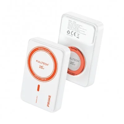 Fulltech FP56 10000 mAh 15W Kablosuz Powerbank | Manyetik Halka Stand